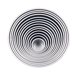 Molde Redondo para Hornear <span class=keywords><strong>de</strong></span> <span class=keywords><strong>Aluminio</strong></span> <span class=keywords><strong>Anodizado</strong></span> Ecológico <span class=keywords><strong>de</strong></span> 6 x 3 Pulgadas, 1.0 mm <span class=keywords><strong>de</strong></span> Grosor, con Fondo Fijo - Product Image 2
