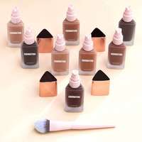 Nouvelle finition naturelle liquide de fond de teint de haute qualité avec des ingrédients d'amour de la peau couverture complète changement de couleur meilleur maquillage de fond de teint