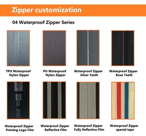 Rhc Biểu Tượng Tùy Chỉnh In Ấn 5 # Đóng Mở End Nhựa <span class=keywords><strong>Nylon</strong></span> Kéo Kéo Bền Chống-Phai PU Không Thấm Nước Dây Kéo Cho Lều Áo Mưa Trượt Tuyết Xuống - Product Image 3