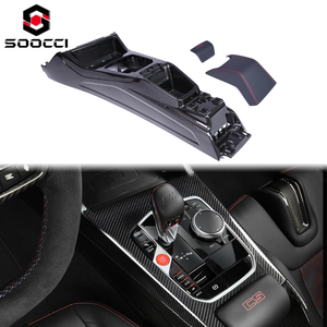 Upgrade droge carbon fiber CS-stijl middenconsolepaneel vervanging voor BMW G80 G81 M3 G82 G83 M4 G87 M2 CSL middenconsole interieur afwerking - Product Image 1