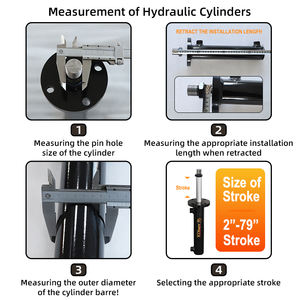カスタム<span class=keywords><strong>3</strong></span>トンフランジ油圧シリンダー単動二方向非標準オイルトップシリンダーHSG50-2500mm最大直販メーカー - Product Image 3