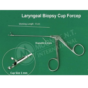 Ensemble de 3 pinces laryngées ORL les plus vendues, réutilisables, en acier inoxydable, kit d'instruments chirurgicaux - Product Image 2