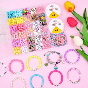 Kit de joyería con cuentas Crystal Tec de 0.8 mm, set para hacer pulseras DIY, juguetes artesanales para niños - Product Image 2