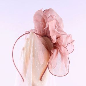 2024 Korean Spring Hairbands Solid Color Mesh Braid Headdress Lace Flower Hair <b>Band</b> Girls Accessories Headband <b>Women</b> - Product Image 4