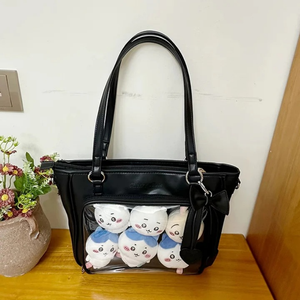 Bolsa Escolar Japonesa de Gran Capacidad, Impermeable, de Material PU, con Tablero Insertable para Uso Diario - Product Image 6