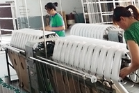 Fil textile en polyester teint en masse pour le tissage, le tricotage, la broderie et la couture