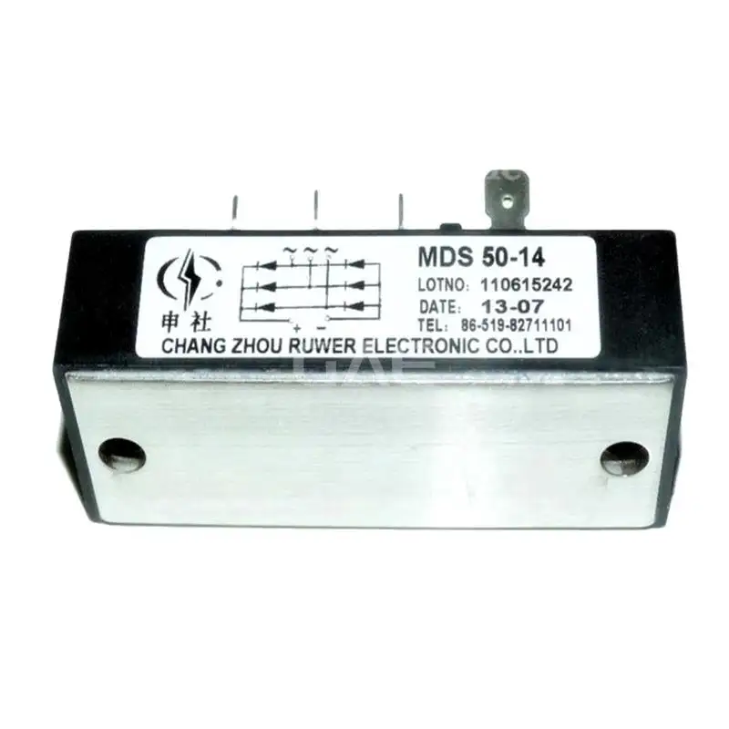 Modulo elettronico 50A 1400V Mds50-14 3 fasi ponte raddrizzatore Mds100 modulo di controllo elettronico moduli e kit elettronici