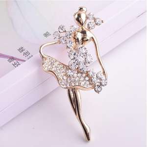 Ballet bailarina bailarinas broche mujeres niñas Hijab <span class=keywords><strong>Pin</strong></span> <span class=keywords><strong>up</strong></span> Clips bufanda sombreros hombro ramilletes ramo Bijoux - Product Image 3