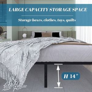 WEKIS Camas de Hierro Modernas y Duraderas con Estructura Minimalista, Tubo Cuadrado Negro, Personalizables para Hoteles, Escuelas, Dormitorios, Apartamentos y Hospitales - Product Image 5