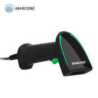 Lecteur de codes-barres 1D 2D QR portatif haute performance avec capteur CMOS, lumière LED, USB, Wi-Fi automatique, formation industrielle incluse, en stock