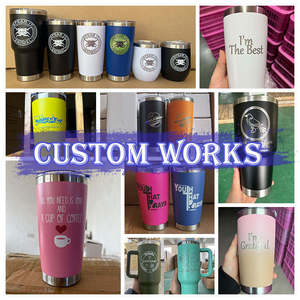 Custom Logo <b>20</b> <b>oz</b> Double Wall Stainless Steel Eco-Friendly Luxury Vacuum Insulated Powder Coated Regular Tumbler Coffee Travel - Product Image 6