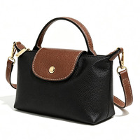 Sacs à bandoulière en cuir souple pour femmes, petits sacs à main imperméables en PU, motif litchi, fermeture éclair, vente en gros, style simple et tendance