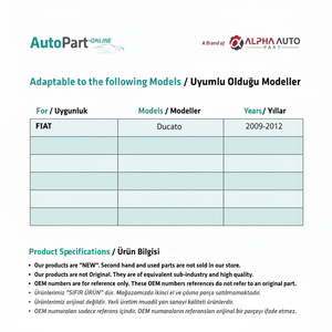 Kit de réparation de pare-brise Fiat Ducato produit d'entretien automobile côté droit-gauche - Product Image 1