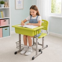 Offre Spéciale Chaise et Table d'École pour Enfants, Best-Seller, Bureau et Chaise Individuels de Haute Qualité, Bureau et Chaise Étudiant Durables
