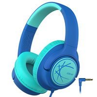 IClever Kinderkopfhörer mit Kabel, 85dBA Sichere Lautstärke Kabelgebundene Kopfhörer für Kinder, Stereo-Sound Faltbar Verstellbar, 3,5mm Anschluss