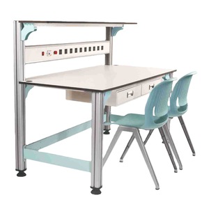 Henmei Student Lab Table Aluminum Alloy Physics Chemistry Biology <b>Workbench</b> Elementary School Science Inquiry Desk - Product Image 4