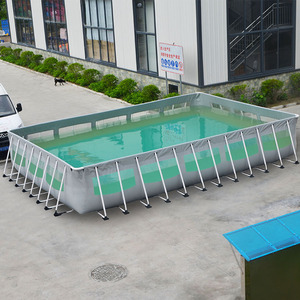 Piscine <span class=keywords><strong>gonflable</strong></span> à cadre métallique en acier, grande taille, usage en extérieur, réglable - Product Image 3