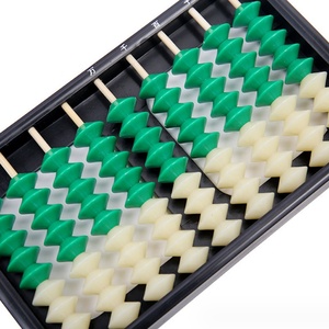 Tout nouveau jouet éducatif mathématique de calculatrice Soroban en plastique chinois <span class=keywords><strong>Abacus</strong></span> pour enfant 9 colonnes 9 perles - Product Image 4