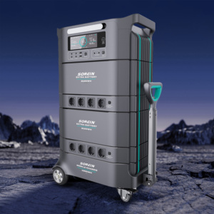 Sorein OEM ODM Estación de Energía Solar Híbrida Apilable de 6000W 6kW con Batería para Sistemas Solares, Almacenamiento de Energía Doméstica y Uso Fuera de Red - Product Image 1