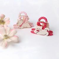 Adorable pince à cheveux à pois pour enfants ou adultes, idéale pour une coiffure mi-attachée, accessoires en tissu enveloppé de qualité supérieure