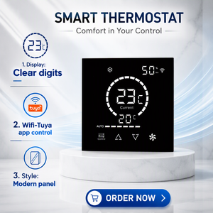 Termostato Inteligente WiFi IR para Mini Split de PVC Flexible, 12 VCA, Montaje en Pared, Garantía de 18 Meses, para Apartamentos y Supermercados, IR218 - Product Image 1