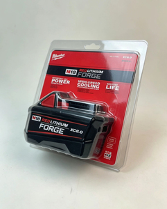 Batería de Iones de Litio <span class=keywords><strong>Milwaukee</strong></span> <span class=keywords><strong>M18</strong></span> FORGE XC8.0 REDLITHIUM de Fábrica, Batería para Herramientas Eléctricas Inalámbricas con Protección Contra Sobrecalentamiento y Salida Estable - Product Image 1