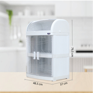 The Dish Rack Milano features a sleek minimalist design with 3 spacious stacks, crafted from durable polypropylene and acrylic - Product Image 2