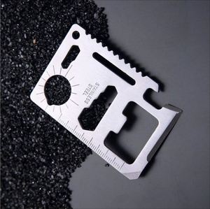 Mini couteau de survie multifonction de poche, ensemble d'outils de crédit, équipement de pêche, carte à crochet personnalisée - Product Image 3