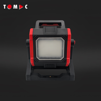 TOMAC Professional 35W 4000Lm Lampe de travail LED compatible avec plusieurs batteries pour Makita DeWalt Milwaukee Bosch Metabo Stanley Battery