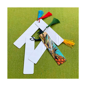 ที่คั่นหนังสือโลหะอะลูมิเนียมแบบซับลิเมชั่น DIY ปี <span class=keywords><strong>2026</strong></span> แบบสองด้านสีขาว พร้อมพู่ห้อย - Product Image 6