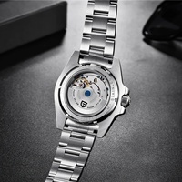 Montres PAGANI DESIGN PD1662 Version GMT pour hommes, montre mécanique automatique de luxe en saphir, 40 mm, acier inoxydable, étanche