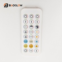 Nouvelle innovation 2025 vente en gros 24 touches sans fil deux couleurs Rf course Led Mini Cct Led Mini Dc bande lumineuse gradateur Rf contrôleur