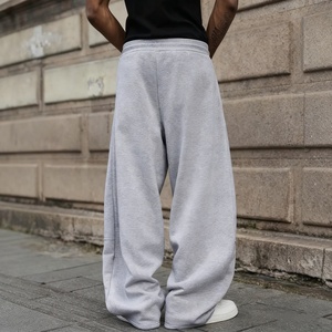 カスタムメンズブランクヘビー級バギーワイドレッグビンテージストリートウェアジョガーリラックスワークアウトジムスウェットパンツ - Product Image 2