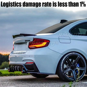 Alerón Trasero de Fibra de Carbono Estilo MP M4 PSM para BMW Serie 2 F22 F23 F87 2014-2021, Negro Brillante - Product Image 3