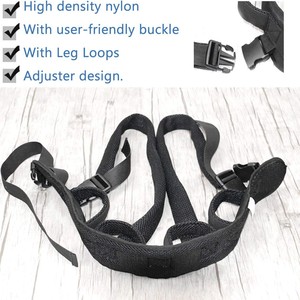 Ceinture lombaire multifonctionnelle avec passants pour les jambes, taille L, pour l'aide à la marche des patients et le soutien au transfert en fauteuil roulant - Product Image 4