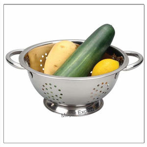 Outil de cuisine en acier inoxydable écologique de 28 cm Passoire et passoire durables pour fruits, riz et légumes - Product Image 3