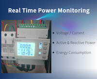 Medidor de Energía Trifásico Acrel DTSD1352-4S, Medidor de Potencia para Riel DIN, RS485 Modbus para Sistema de Monitoreo de Energía