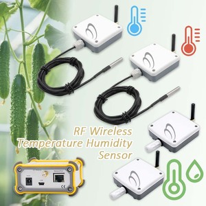 4 Sets <b>Wireless</b> <b>Temperature</b> and humidity <b>Sensor</b> System Monitoring of <b>Temperature</b> and Humidity of Greenhouse Vegetables - Product Image 1