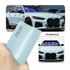 <span class=keywords><strong>Film</strong></span> automobile en matériau PET bleu Monet, <span class=keywords><strong>film</strong></span> de carrosserie auto-adhésif de haute qualité, adapté à divers modèles de voitures. - Product Image 1