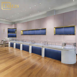 Vitrine de magasin en bois pour bijoux et meubles, comptoir, porte, vitrine en verre, aménagement de magasin, solutions de décoration commerciale - Product Image 1