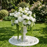 Boules de fleurs artificielles blanches Calla Lily personnalisées pour centres de table de mariage, arrangements floraux