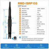 Sensor ORP Digital Tipe Imersi Pemantauan Real-time 4-20mA RS485 IP68 Bahan ABS/PPS Suhu 0-60 untuk Kolam Renang