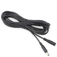 Kabel Ekstensi Catu Daya 5M untuk Kamera CCTV Kabel Ekstensi Daya DC 12V Tembaga Murni Kualitas Tinggi