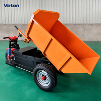 Chariot de manutention électrique autoporté avec structure en acier pour le transport en jardinage, équipement de transport professionnel