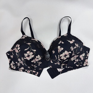 <span class=keywords><strong>Reggiseno</strong></span> Push-Up <span class=keywords><strong>Senza</strong></span> <span class=keywords><strong>Ferretto</strong></span> Plus Size <span class=keywords><strong>con</strong></span> Stampa Floreale, <span class=keywords><strong>Imbottitura</strong></span> Sottile, Copertura Completa, Taglie 36-44 C D DD E, Lingerie Gotica per Donne - Product Image 2