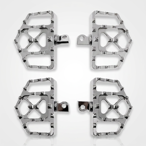 อุปกรณ์เสริมรถจักรยานยนต์ CNC SXF250 แป้นเหยียบอลูมิเนียมอัลลอยด์ แป้นเหยียบรถจักรยานยนต์ CNC แบบเรียบสำหรับเปลี่ยน - Product Image 4