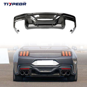 Difusor de Parachoques Trasero de Fibra de Carbono Seca TIYPEOR para Ford Mustang 2024 2025 Dark Horse, Modificación Exterior Automotriz - Product Image 1