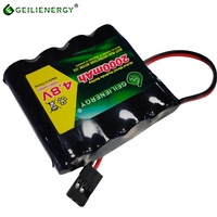 Batterie de récepteur NiMH 4.8V 2000mAh avec connecteurs Hitec pour contrôleur d'avion Futaba RC avions RC