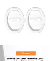 Coussin de Protection de serrure de porte de voiture de luxe couverture en Silicone universelle pour réduction du son Absorption des chocs pièce d'accessoires extérieurs