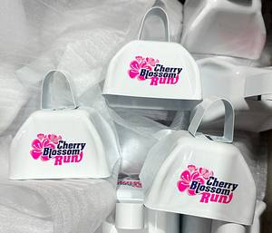 Vendita calda 3 pollici campana personalizzata campanacci in metallo stampa digitale 9 pollici campane incoraggianti giochi di calcio Noise Maker promozione - Product Image 6